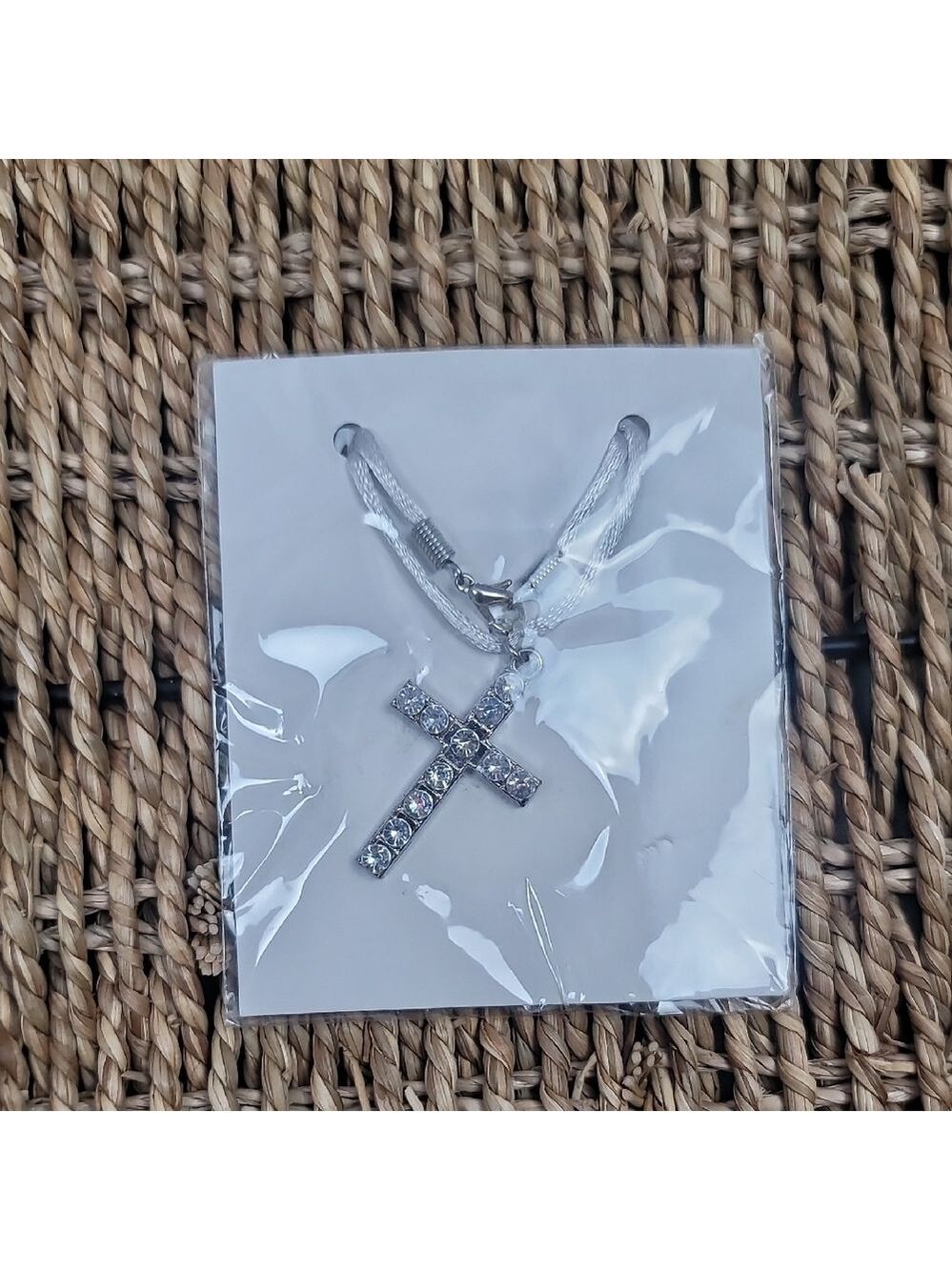 Michaels Brand Cross Necklace with Satin Cord  New Nwt